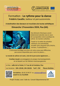 Formation Virabal - Le rythme pour la danse, Pau à la Ciutat @ La Ciutat Pau